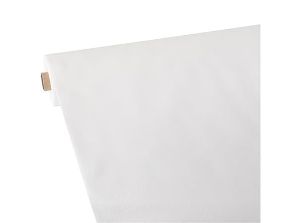 Papstar 84935, Rektangulær, Hvit, Syntetisk, Bordduk, 118 x 2500 cm, 2,03 kg