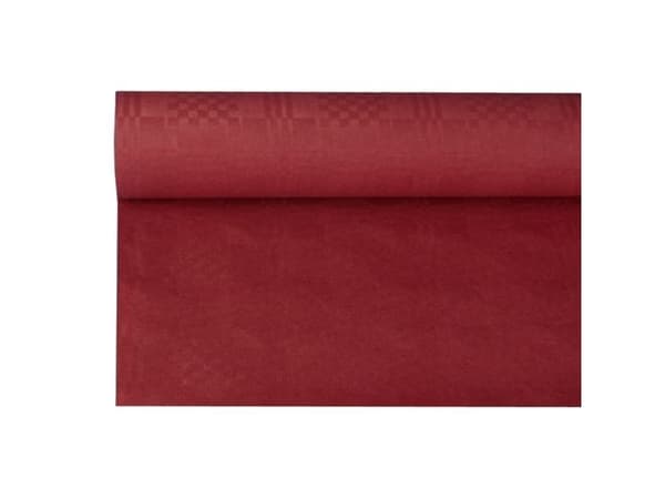 Papstar 18597, Rektangulær, Bordeaux, Papir, Bordduk, 120 x 800 cm, 1 stykker