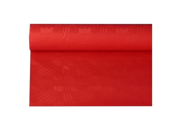 Papstar 18598, Rektangulær, Rød, Papir, Bordduk, 120 x 800 cm, 6 stykker