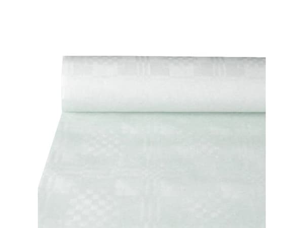 Papstar 18546, Rektangulær, Hvit, Papir, Bordduk, 120 x 1000 cm, 1 stykker