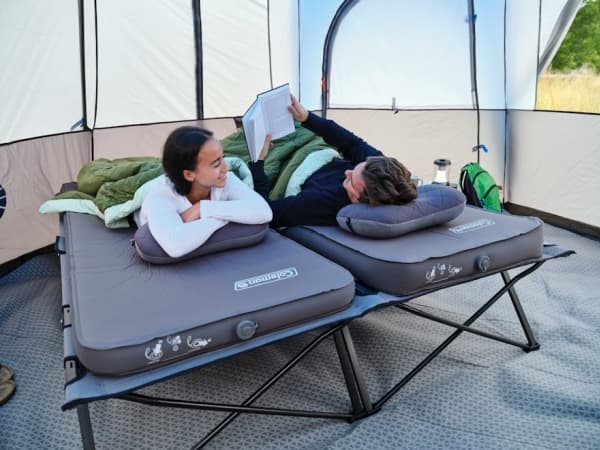 Coleman Packaway camping lounger, steel 2176135, camping bed (dark grey, model 2023)