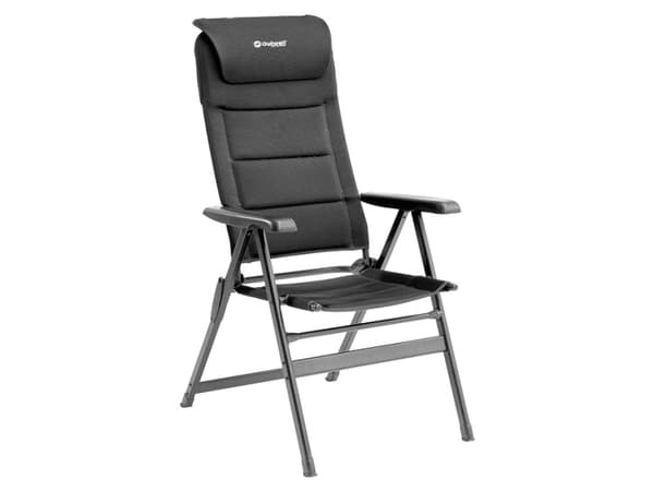 Outwell Teton, 150 kg, Campingstol, 4 ben, 6 kg, Skum, Polyester, Textil, Svart