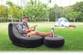 Miniatyrbild 4 av 6: INTEX Ultra Lounge Uppblåsbar fåtölj med fotpall