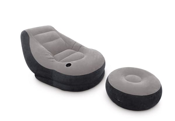 INTEX Ultra Lounge Puhallettava nojatuoli jalkatuolilla