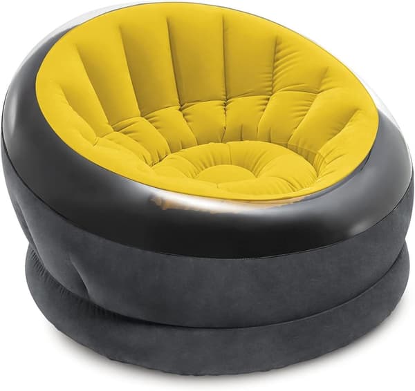 INTEX Empire Chair Uppblåsbar fåtölj Gul
