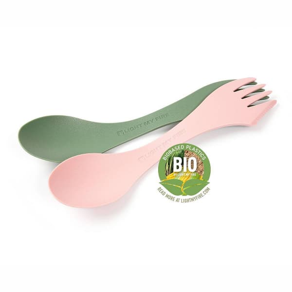 Spork Original™ BIO 2-Pack Sandy Green / Dusty Pink