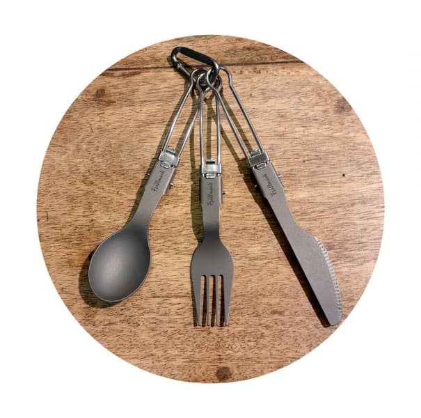 Ultralight Titanium Cutlery Set 52 gram