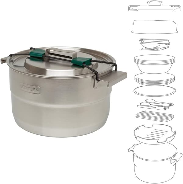 STANLEY BASECAMP COOK SET, köksset camping 21 delar