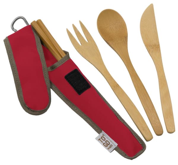 bestickset bambu, TO-GO WARE REPEAT CLASSIC BAMBU Cayenne
