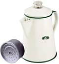 Miniatyrbild 1 av 2: GSI OUTDOORS ENAMEWERE 8 CUP PERCOLATOR  CREAM 08354, GSI perkulator emaljerad