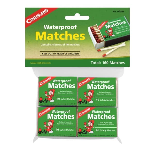 Vattensäkra tändstickor 4-pack