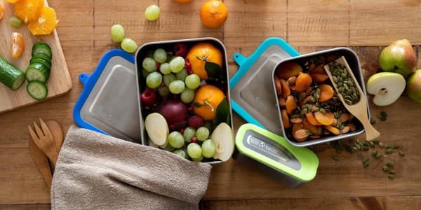 KLEAN KANTEEN FOOD BOX SET OM 3 st, matlåda rostfritt stål