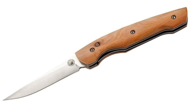 fickkniv 19,6 cm trä/rostfritt stål silver/brun