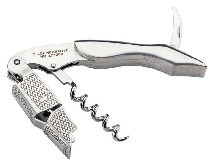 sommelierkniv 12,2 cm rostfritt stål silver i 2 delar