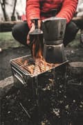 Miniatyrbild 4 av 8: ROBENS FIREWOOD STOVE, vedkök, kök bushcraft, open stove