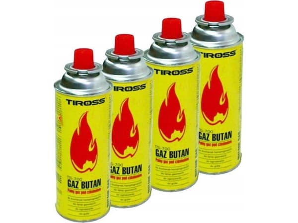 Tiross 4 x Cylindergas i en 227 g patron typ MSF-1a (TS-700-4)