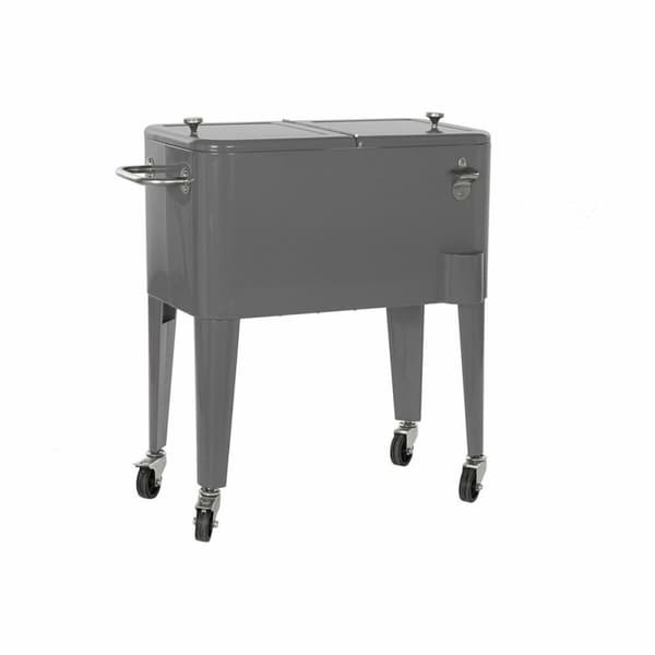 Jääkaappi DKD Home Decor Renkailla Harmaa Tumman harmaa Teräs polypropeeni 56 L 74 x 43 x 80 cm (74 x 43 x 80 cm)