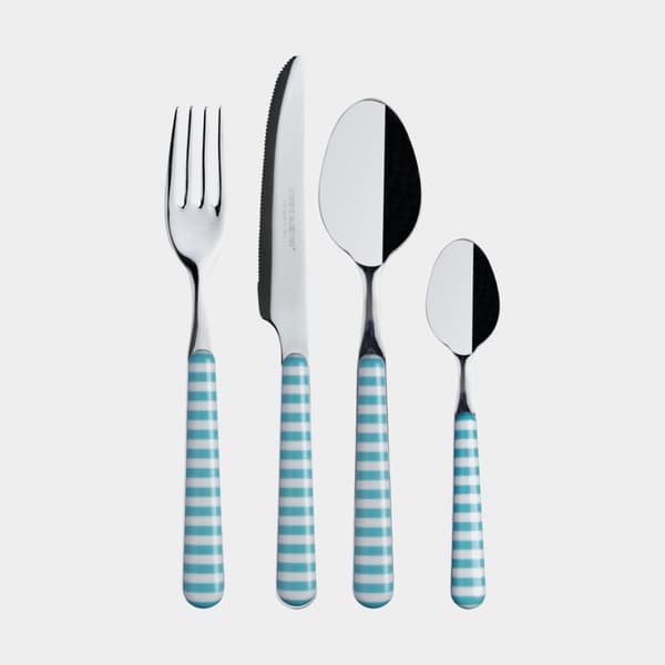 Bestickset Marine Business Harmony, turkos, 24 delar