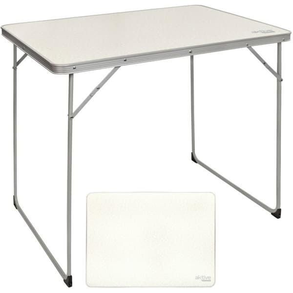 Sammenklappeligt bord Aktive Hvid 80 x 70 x 60 cm (4 enheder)