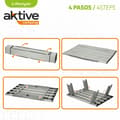 Miniatyrbillede 4 af 5: Sammenklappeligt bord Aktive Sølvfarvet Aluminium 40 x 13 x 28,5 cm (4 enheder)
