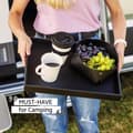 Miniatyrbild 7 av 9: Magnetisk serveringsbricka Silwy Metal Tray Leather Look, svart, 41.5 x 31.5 cm