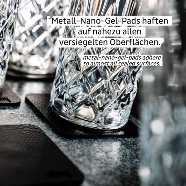 Magnetiska dricksglas i kristall Silwy Magnetic Crystal Glass Longdrink Nachtmann, transparent, 30 cl, 4-pack + magnetiska glasunderlägg