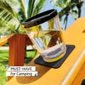 Miniatyrbild 9 av 10: Magnetiskt plastglas Silwy Magnetic Drinking Cup Triple Oh Yellow, transparent/gul, 25 cl + magnetiskt glasunderlägg + spillsäkert lock