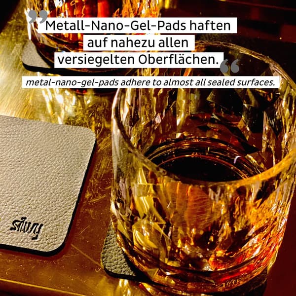 Magnetiska plastglas Silwy Magnetic Plastic Glass Tumbler, transparent, 25 cl, 6-pack + magnetiska glasunderlägg