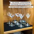 Miniatyrbild 3 av 10: Magnetisk bordstablett Silwy Metal-Nano-Gel-Mat, rektangulär, för magnetiska glas &amp; tallrikar, svart, 40 x 27 x 0.2 cm