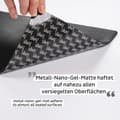 Miniatyrbild 5 av 10: Magnetisk bordstablett Silwy Metal-Nano-Gel-Mat, rektangulär, för magnetiska glas &amp; tallrikar, svart, 40 x 27 x 0.2 cm