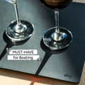 Miniatyrbild 8 av 10: Magnetisk bordstablett Silwy Metal-Nano-Gel-Mat, rektangulär, för magnetiska glas &amp; tallrikar, svart, 40 x 27 x 0.2 cm