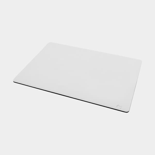 Magnetisk bordstablett Silwy Metal-Nano-Gel-Mat, rektangulär, för magnetiska glas &amp; tallrikar, vit, 40 x 27 x 0.2 cm Vit