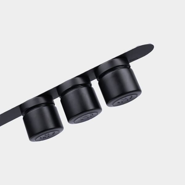 Magnetiska kryddburkar i glas Silwy Glasses for Delicacies All Black, svart, 125 ml, 3-pack + svart magnetremsa