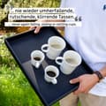 Miniatyrbild 3 av 10: Magnetiska espressokoppar i porslin Silwy Porcelain Magnetic Espresso Cups, vit, 7 cl / 70 ml, 2-pack + magnetiska glasunderlägg