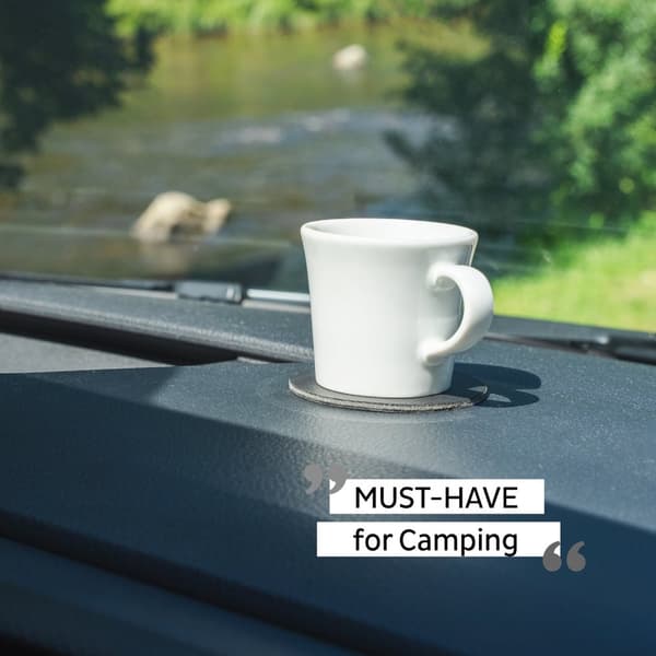 Magnetiska espressokoppar i porslin Silwy Porcelain Magnetic Espresso Cups, vit, 7 cl / 70 ml, 2-pack + magnetiska glasunderlägg