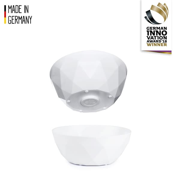 Magnetiska skålar i plast Silwy Super Magnetic Bowl, vit, Ø16 cm, 2-pack