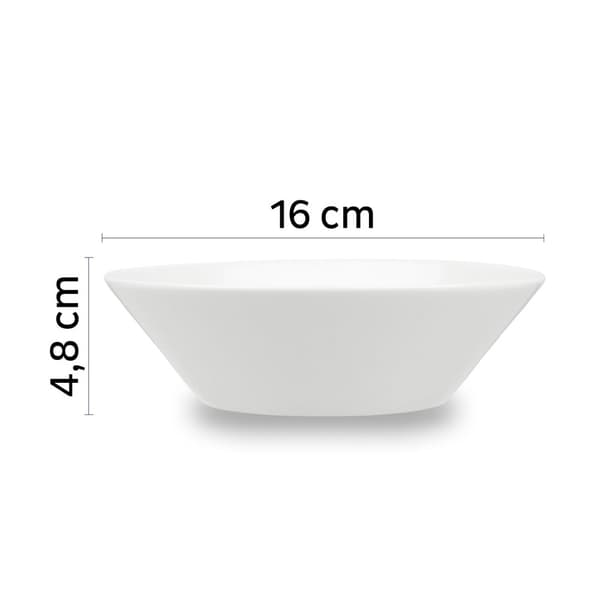 Magnetiska skålar i porslin Silwy Porcelain Magnetic Bowl, vit, Ø16 cm, 2-pack