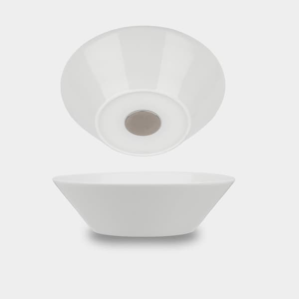 Magnetiska skålar i porslin Silwy Porcelain Magnetic Bowl, vit, Ø16 cm, 2-pack