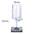 Miniatyrbild 3 av 11: Magnetiska vinglas i plast Silwy Magnetic Plastic Glass Wine, transparent, 20 cl, 6-pack + magnetiska glasunderlägg