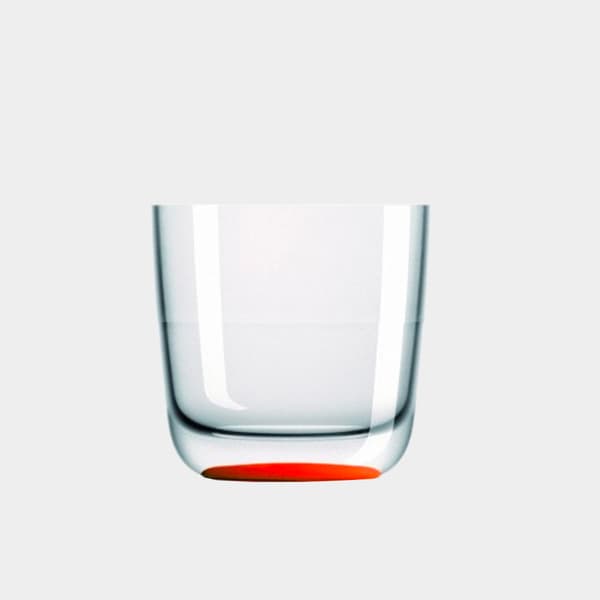 Plastglas Palm Verre Whisky Orange, non-slip, transparent/orange, 28 cl, 6-pack