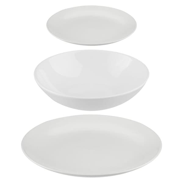 5 Five Middagssæt 77089 18 Stykker Hvid