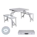 Miniatyrbillede 2 af 3: Picnic bord Marbueno Grå 136 x 67 x 85 cm Aluminium
