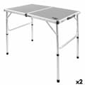 Pikkukuva 1 / 7: Taitettava Pöytä Aktive Retkeily Harmaa 90 x 70 x 60 cm (2 osaa)