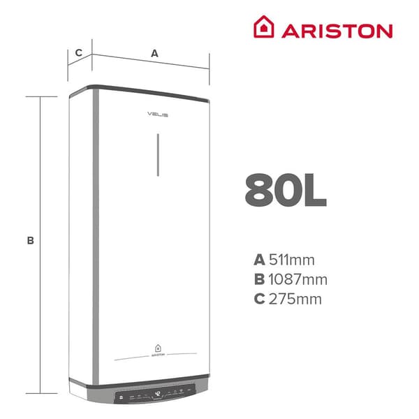 Ariston Thermo Velis Tech Dry Wifi 80l