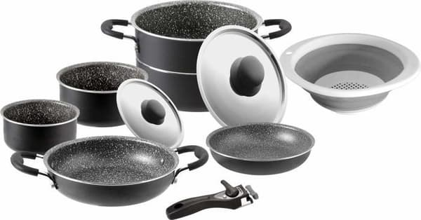 Brunner - 0806095N - Köksredskap och campingbestick i aluminium, Piratspel 9+1 24 cm