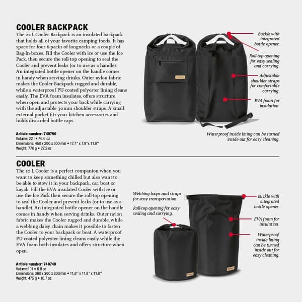 PRIMUS COOLER BACKPACK, Primus ryggsäck med kylväska