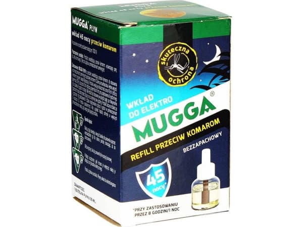 Mugga MUGGA INNSERT myggavstøtende væske 45 netter 35 ml