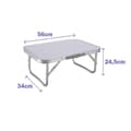 Miniatyrbild 4 av 4: Marbueno Bord Aluminium Vikbart Bord D19 Blandat Camping och Strand 56X34X24,5 cm 10015