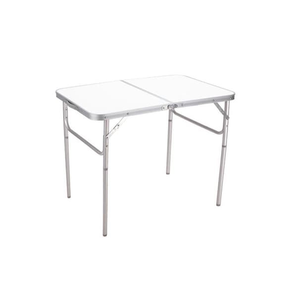 Marbueno Hopfällbart Aluminiumbord D25 Blandade Camping och strand 90X60X39/70 cm 10031