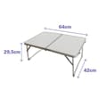 Miniatyrbild 4 av 4: Marbueno Aluminium Hopfällbart Bord D13 Blandade Färger Camping och Strand 64X42X29,5 cm 10440